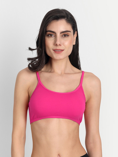 Aimly Pack Of 3 Non-Padded Seamless Medium Coverage Sports Bra With All Day Comfort - Image 2