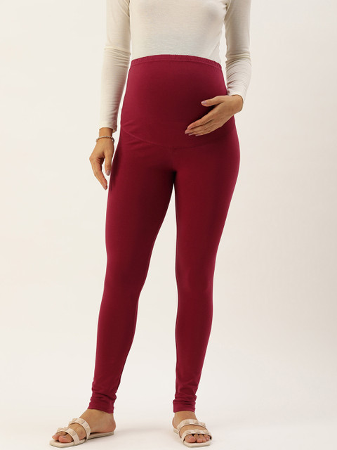 Blush 9 Maternity Over the Bump Solid Maternity Leggings