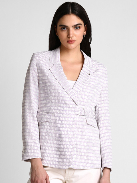 Allen Solly Woman Printed Casual Blazer