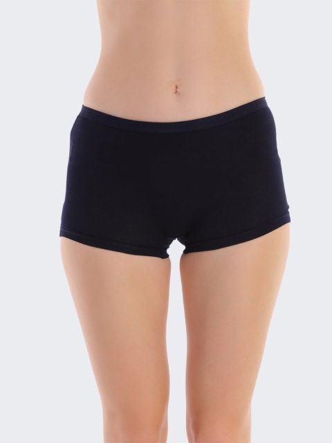 POOJA RAGENEE Women Pack Of 3 Assorted Anti Bacterial Boy Short Briefs - Image 2