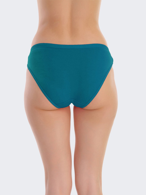 POOJA RAGENEE Women Pack Of 3 Assorted Anti Bacterial Hipster Briefs - Image 4