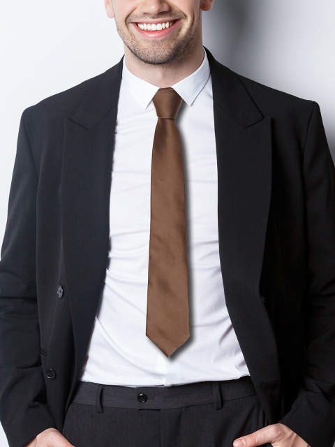 AXLON Men Micofiber Formal Tie With Pocket Square Accessory Gift Set - Image 4