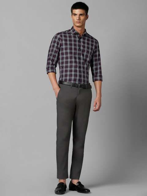 Allen Solly Spread Collar Tartan Checks Slim Fit Cotton Casual Shirt - Image 5