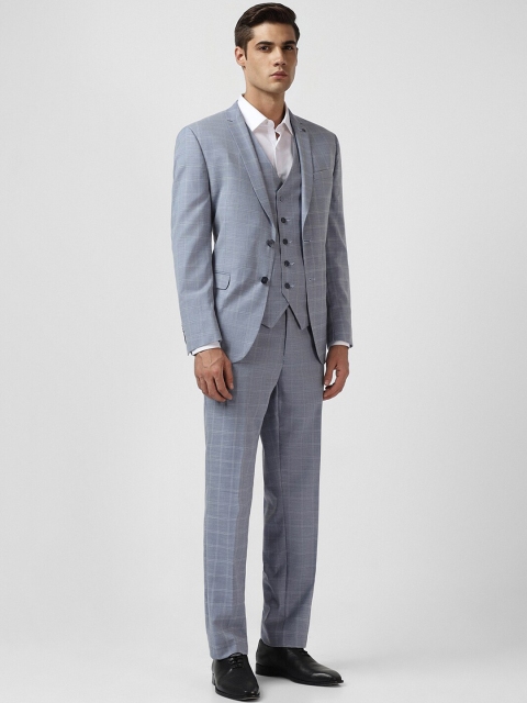 Van Heusen Checked Slim Fit Single Breasted Formal Suits - Image 2