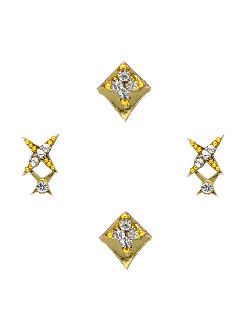 Comet Busters Set Of 4 Embellished Stick Ons Nose Stickers