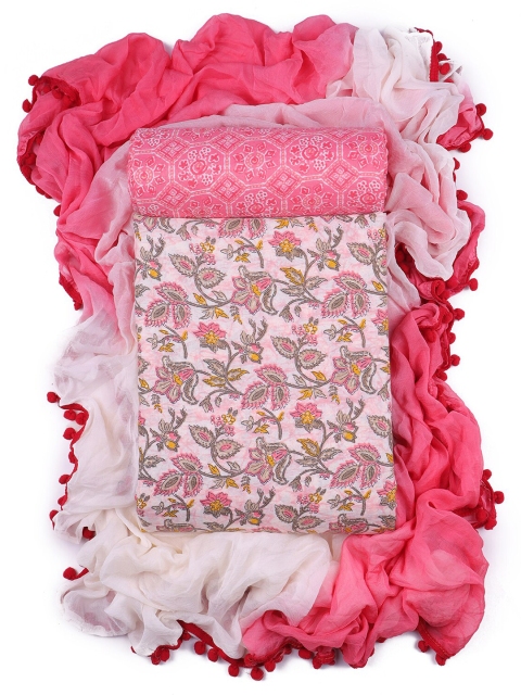 Sun Fashion And Lifestyle Floral Printed Unstitched Dress Material - Image 2