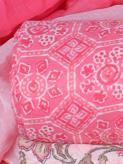 Sun Fashion And Lifestyle Floral Printed Unstitched Dress Material - Image 4