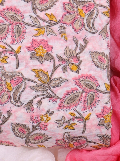 Sun Fashion And Lifestyle Floral Printed Unstitched Dress Material - Image 3