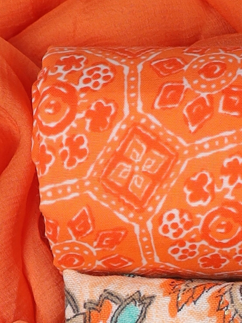 Sun Fashion And Lifestyle Floral Printed Unstitched Dress Material - Image 4