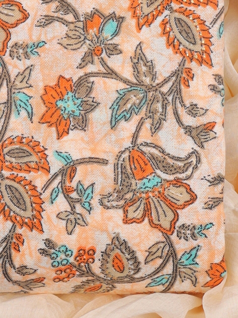 Sun Fashion And Lifestyle Floral Printed Unstitched Dress Material - Image 3