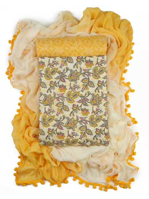 Sun Fashion And Lifestyle Floral Printed Unstitched Dress Material - Image 2