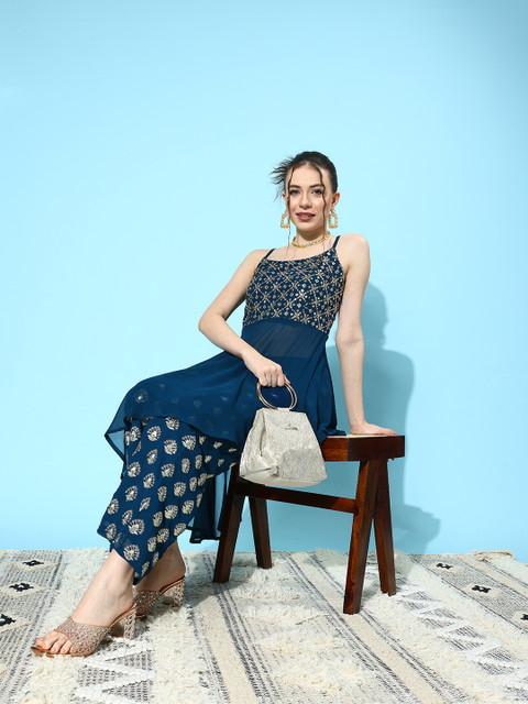 Libas Embellished Georgette Ethnic Co-Ords