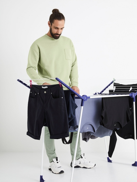 Celio Round Neck Cotton Sweatshirt - Image 4