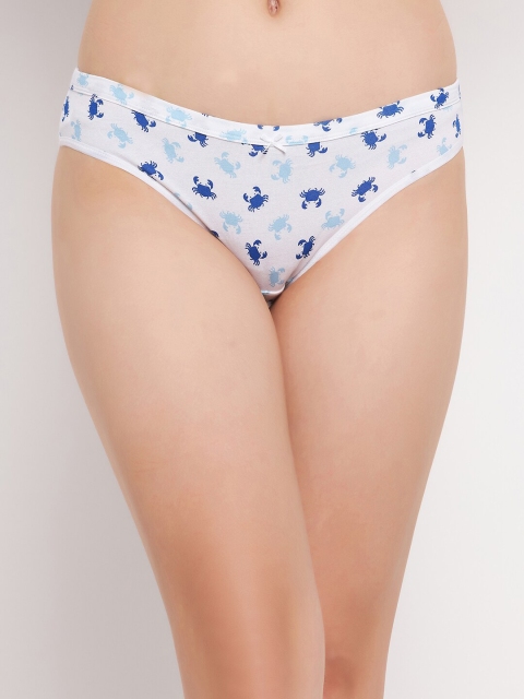 Clovia Printed Pure Cotton Bikini Briefs