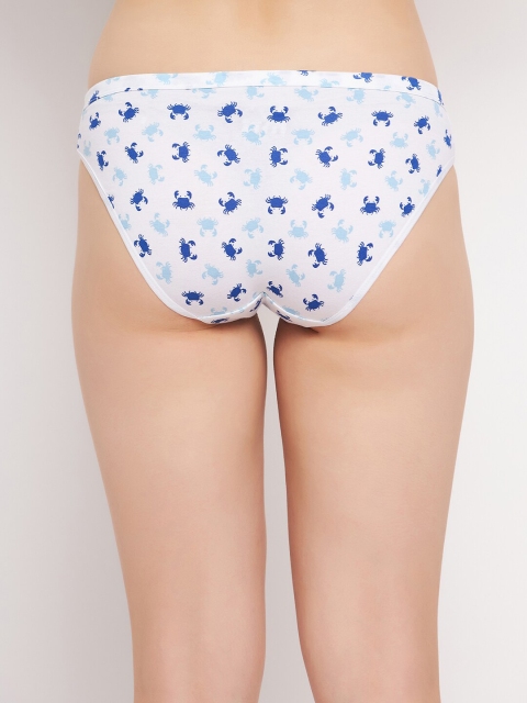 Clovia Printed Pure Cotton Bikini Briefs - Image 4
