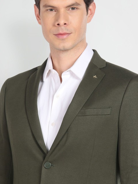 Arrow Slim Fit Notched Lapel Single-Breasted Formal Blazers - Image 2