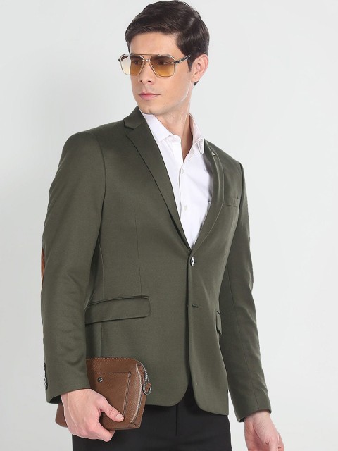 Arrow Slim Fit Notched Lapel Single-Breasted Formal Blazers - Image 3