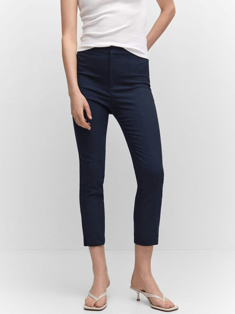 MANGO Women Cropped Trousers