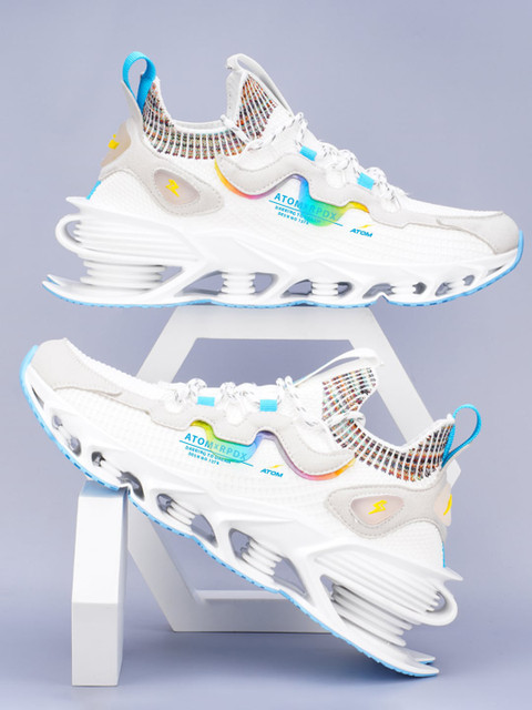 Atom Men Printed Mesh Sneakers