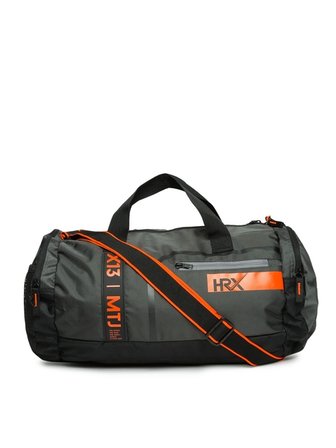 HRX by Hrithik Roshan Unisex Black Solid Gym Duffel Bag