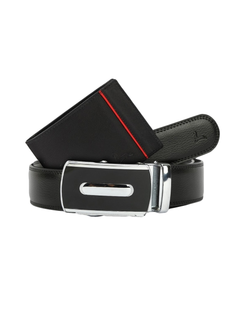 Pacific Gold Men Genuine Leather Accessory Gift Set