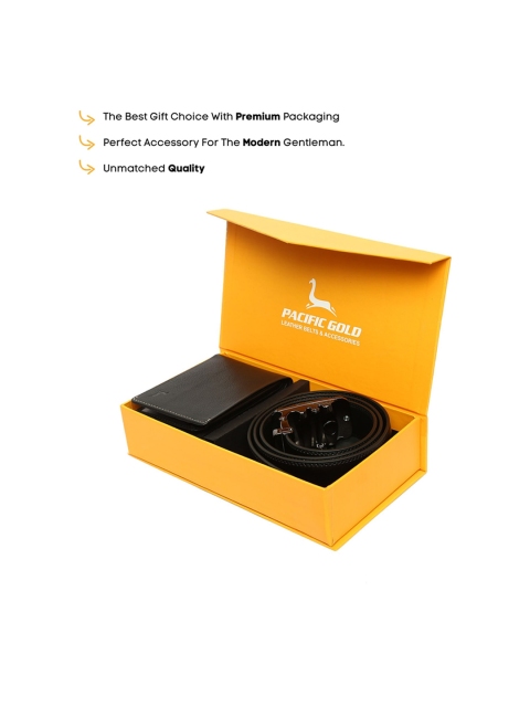 Pacific Gold Men Genuine Leather Accessory Gift Set - Image 6