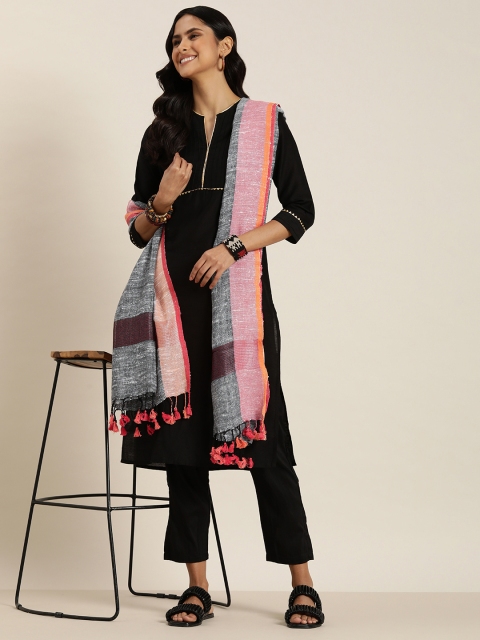 Taavi Handloom Dupatta with Zari - Image 2