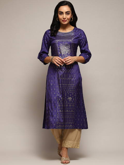 Biba Ethnic Motifs Printed Kurta