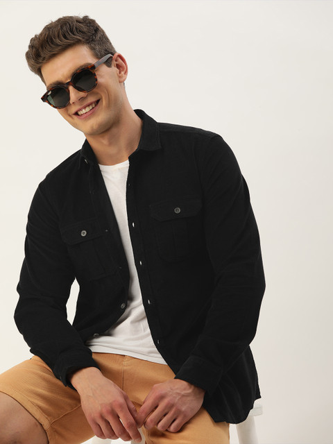 Mast & Harbour Men Standard Corduroy Cotton Shirt