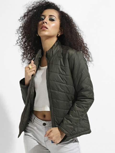 Campus Sutra Windcheater Longline Outdoor Puffer Jacket