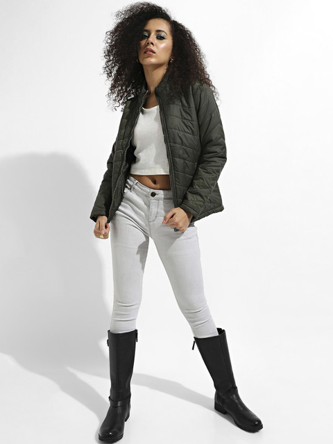 Campus Sutra Windcheater Longline Outdoor Puffer Jacket - Image 5