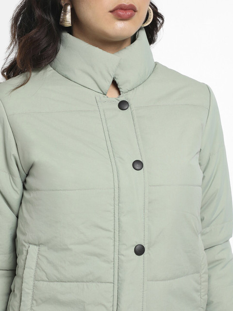 Campus Sutra Windcheater Quilted Bomber Jacket - Image 2