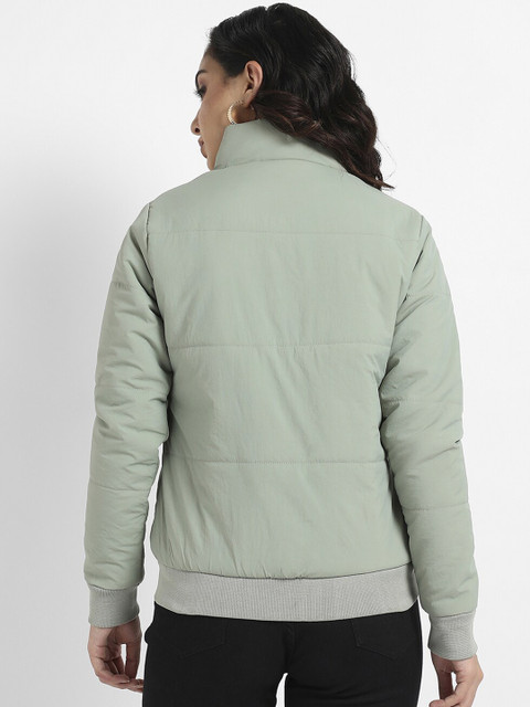 Campus Sutra Windcheater Quilted Bomber Jacket - Image 4