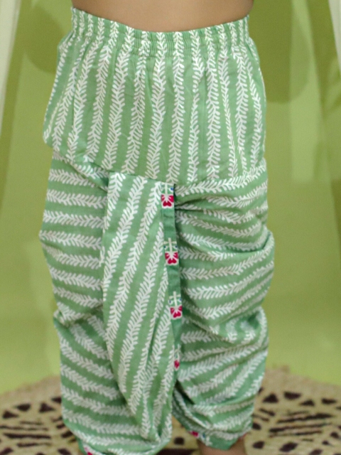 BownBee Boys Floral Printed Regular Pure Cotton Kurta With Dhoti Pants - Image 7