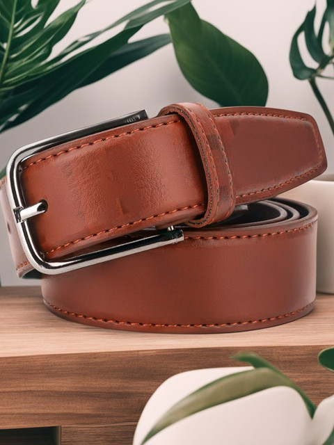 Kastner Men Tan Formal Belt