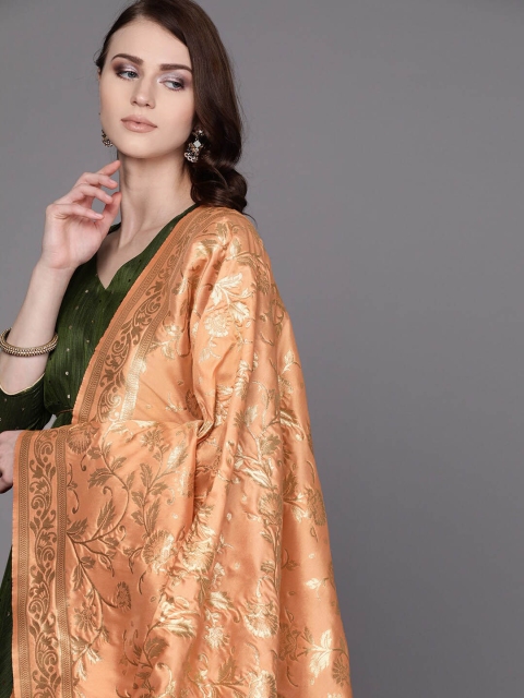 AKS Couture Ethnic Motifs Woven Design Dupatta - Image 2