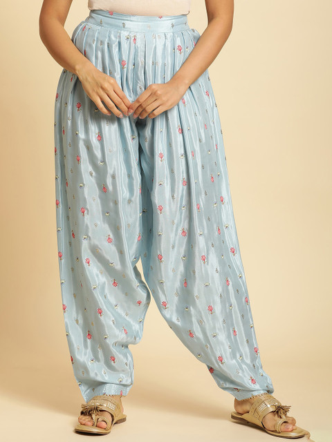 W Floral Printed Loose-Fit Salwar