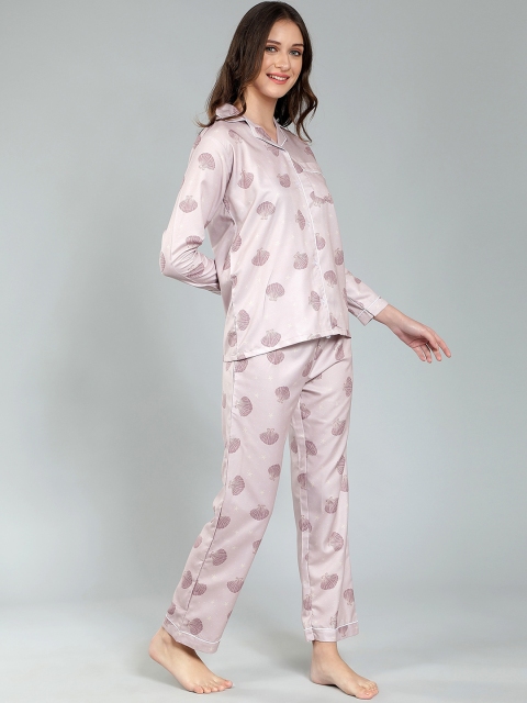House of Comfort Graphic Printed Night suit - Image 4