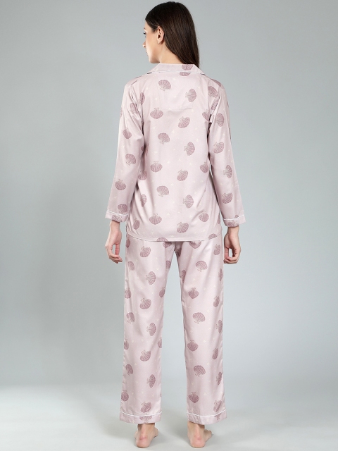 House of Comfort Graphic Printed Night suit - Image 6