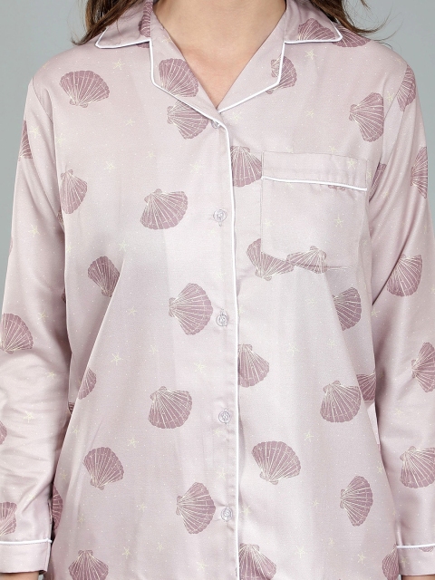 House of Comfort Graphic Printed Night suit - Image 2