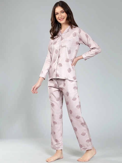 House of Comfort Graphic Printed Night suit - Image 5