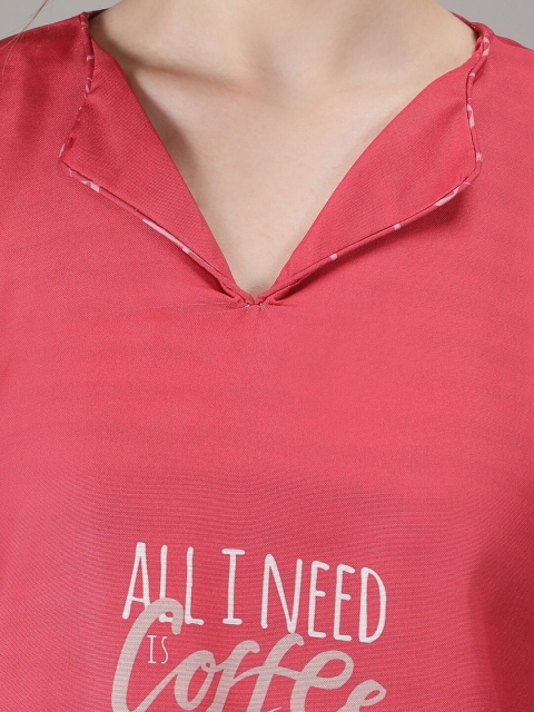 House of Comfort Typography Printed Night suit - Image 2