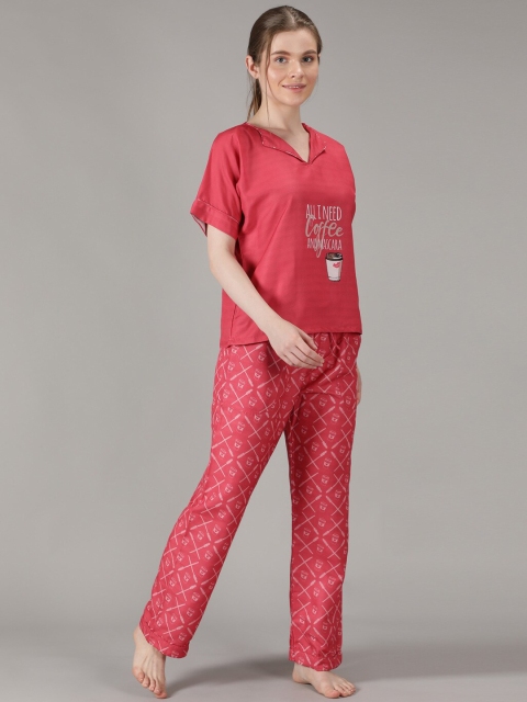 House of Comfort Typography Printed Night suit - Image 4