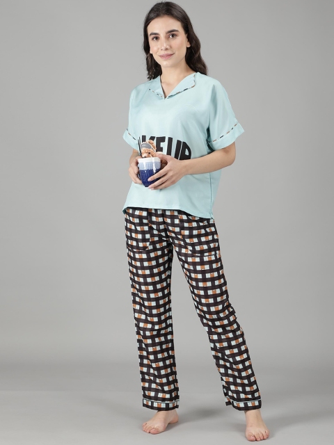 House of Comfort Typography Printed Night suit - Image 7