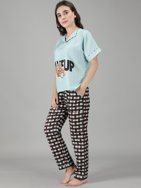 House of Comfort Typography Printed Night suit - Image 5