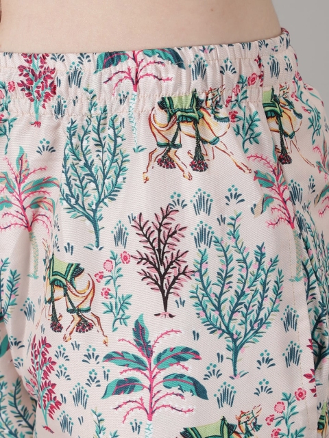 House of Comfort Women Tropical Printed Night suit - Image 3
