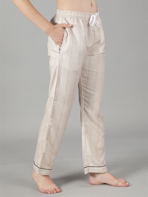 House of Comfort Striped Lapel Collar Night suit - Image 7