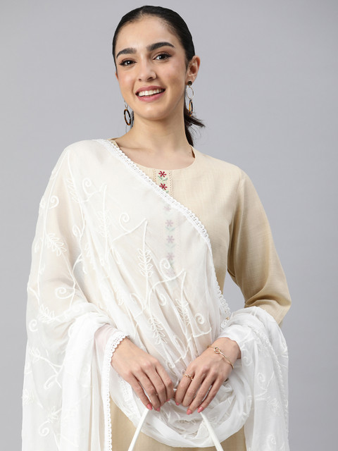 Rani Saahiba Embroidered Mirror Work Dupatta