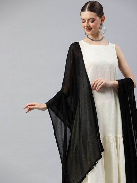 Rani Saahiba Solid Chiffon Dupatta