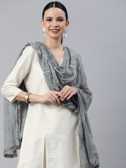 Rani Saahiba Embroidered Thread Work Dupatta